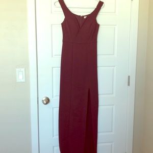 Red beautiful formal dress